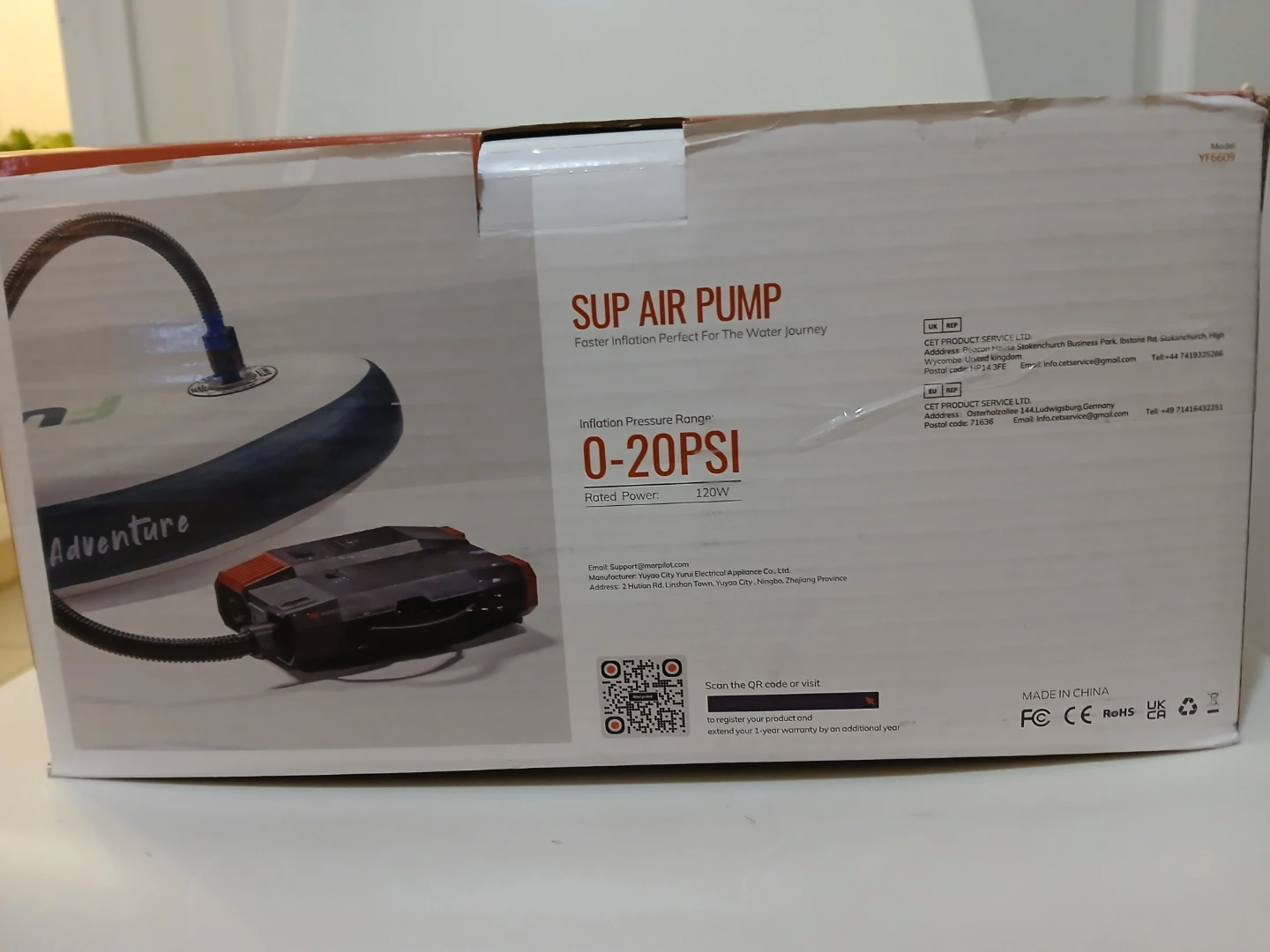 Morpilot SUP Air Pump - Like New!