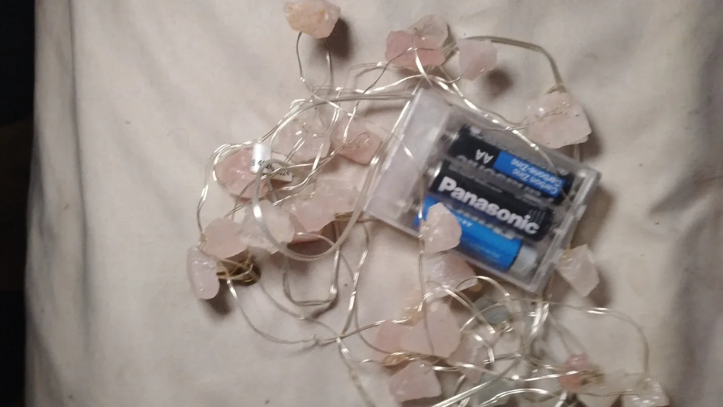 #cleanout - Rose Quartz + light blue String Lights image indicator(2)