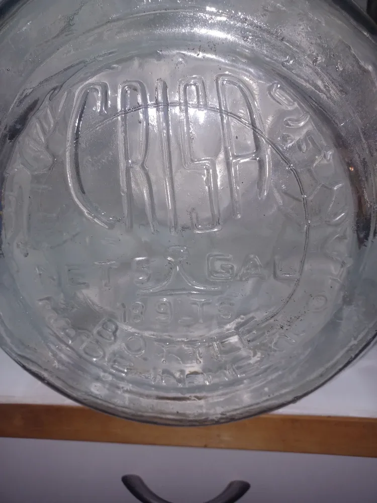 Vintage puro crate with Crisa 5 gal glass jug image indicator(3)