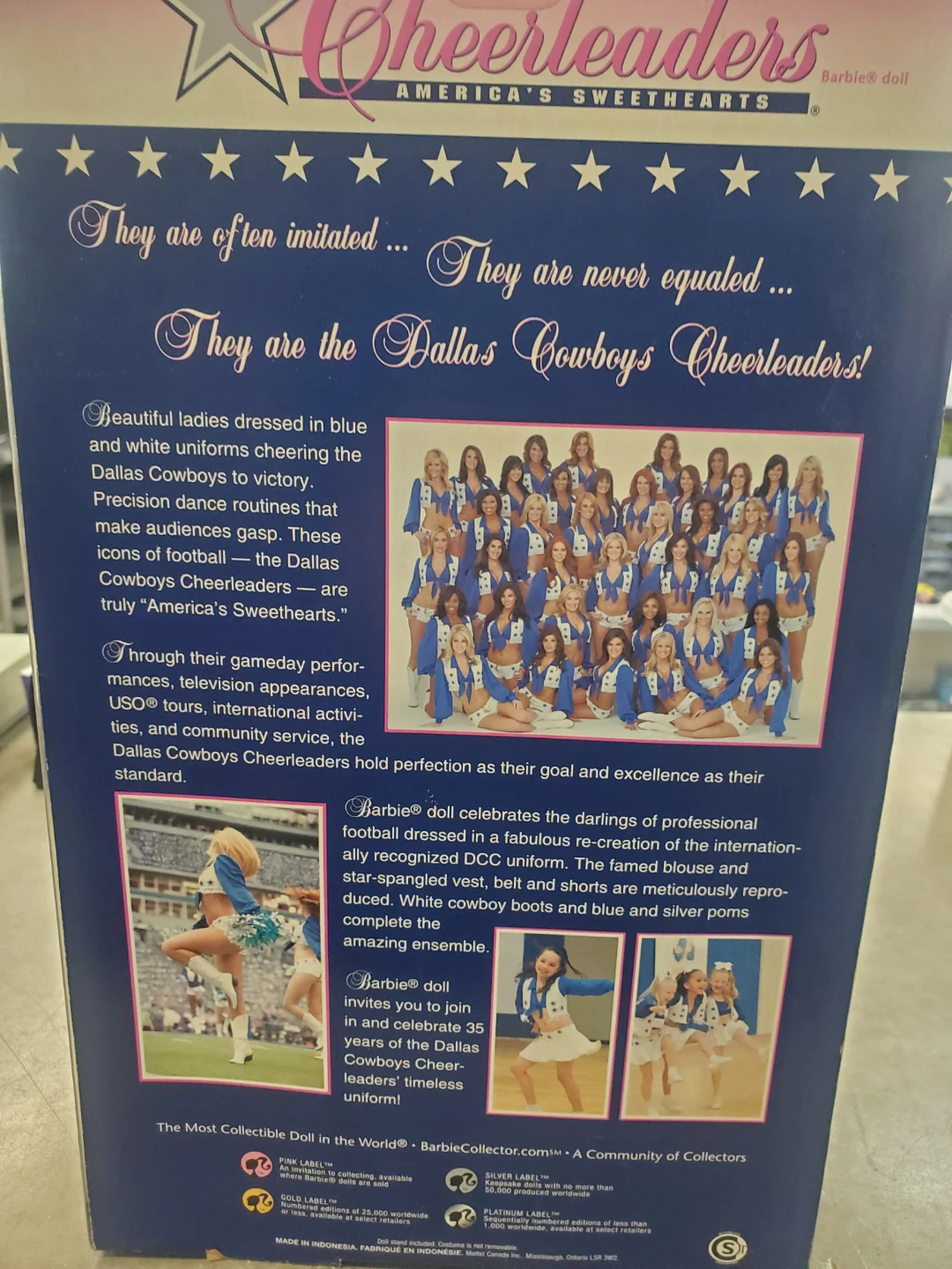 Dallas Cowboys Cheerleaders Barbie Doll - photo 2