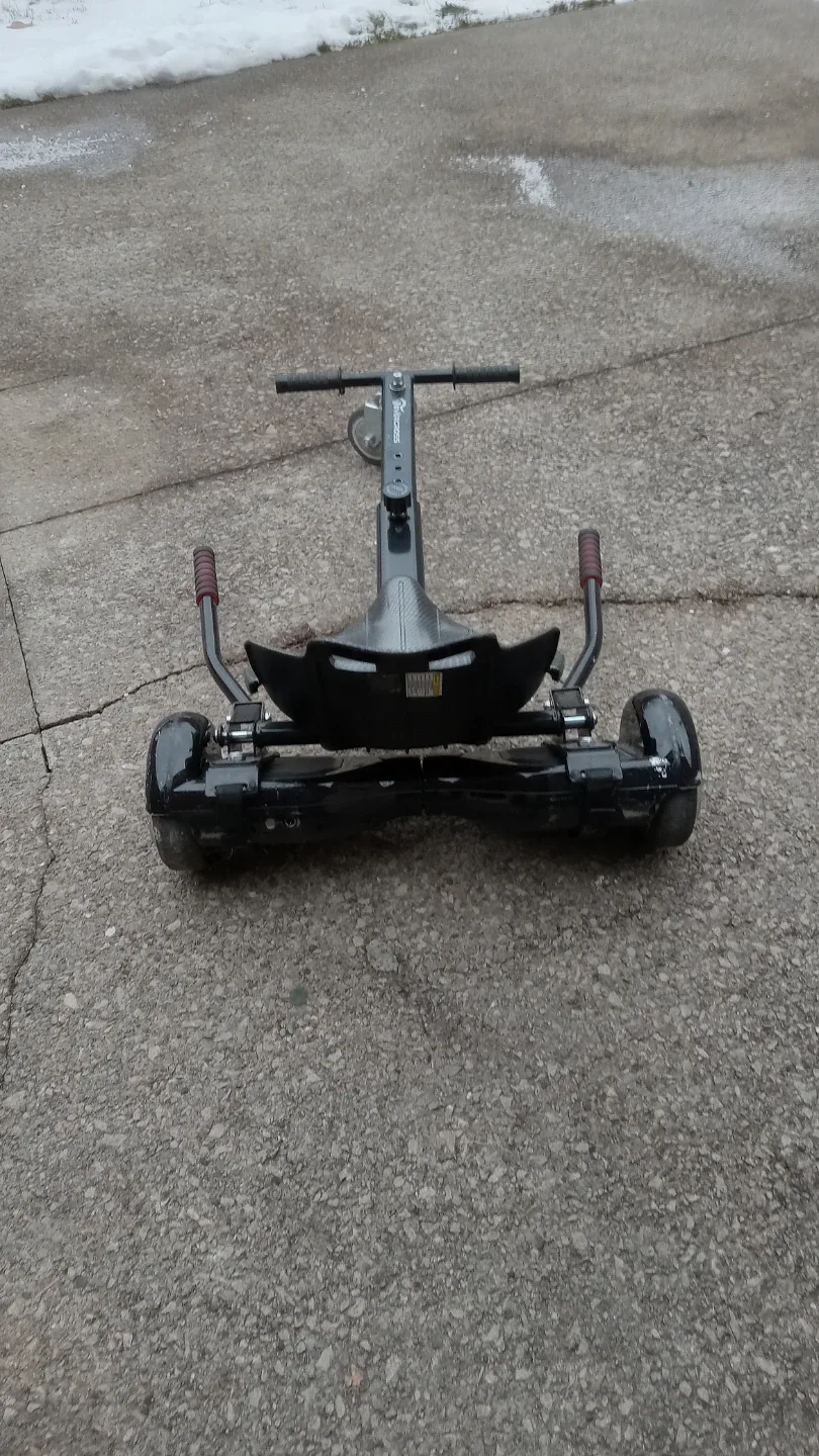 Black Hoverboard w/ Seat Attachment