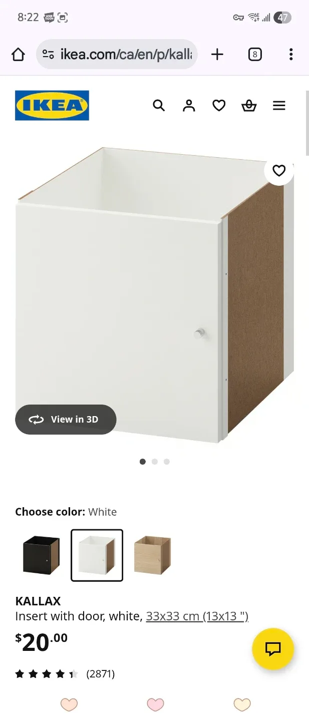 IKEA Kallax White Shelf Unit image indicator(7)
