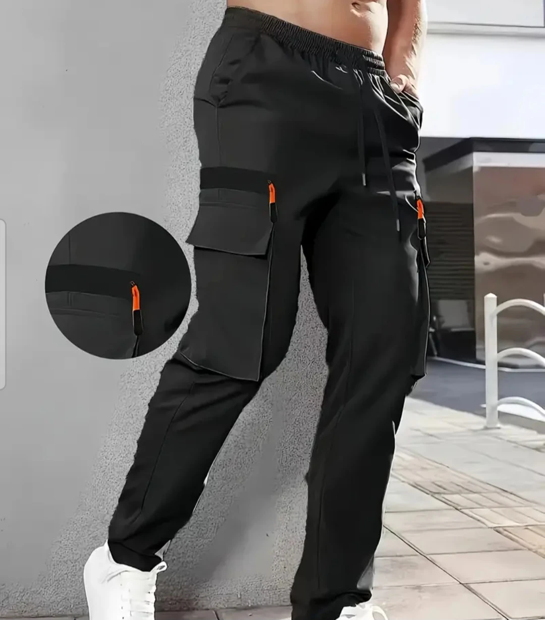 Cargo Pants with Zipper Pockets - Assorted Colours - photo 3