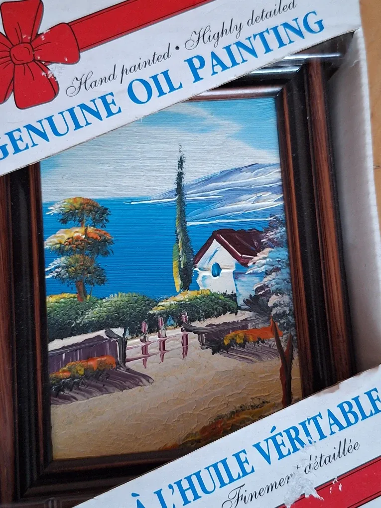 Six Genuine Oil Painting - Hand Painted  In original boxes image indicator(6)