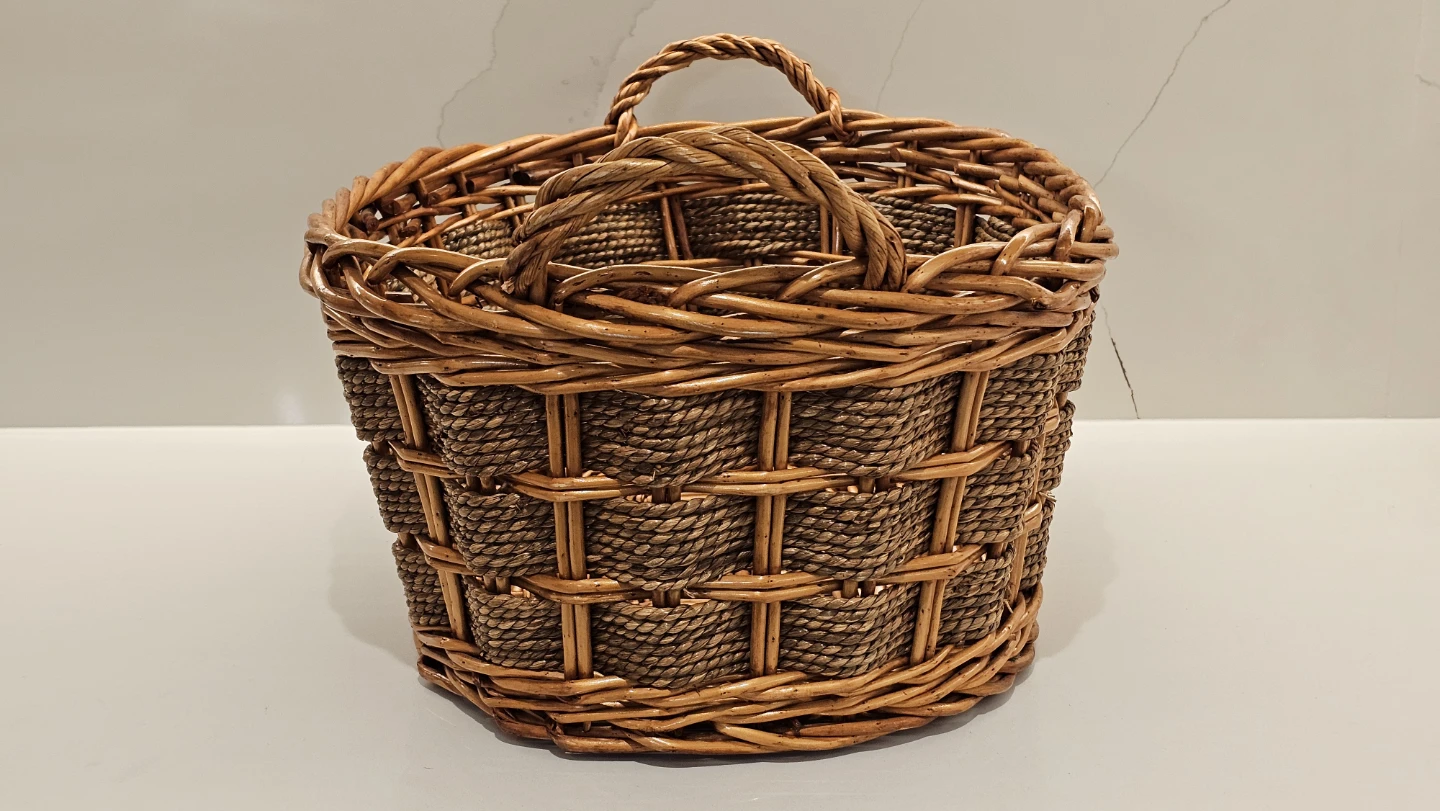 Wicker Basket with Handles - photo 3