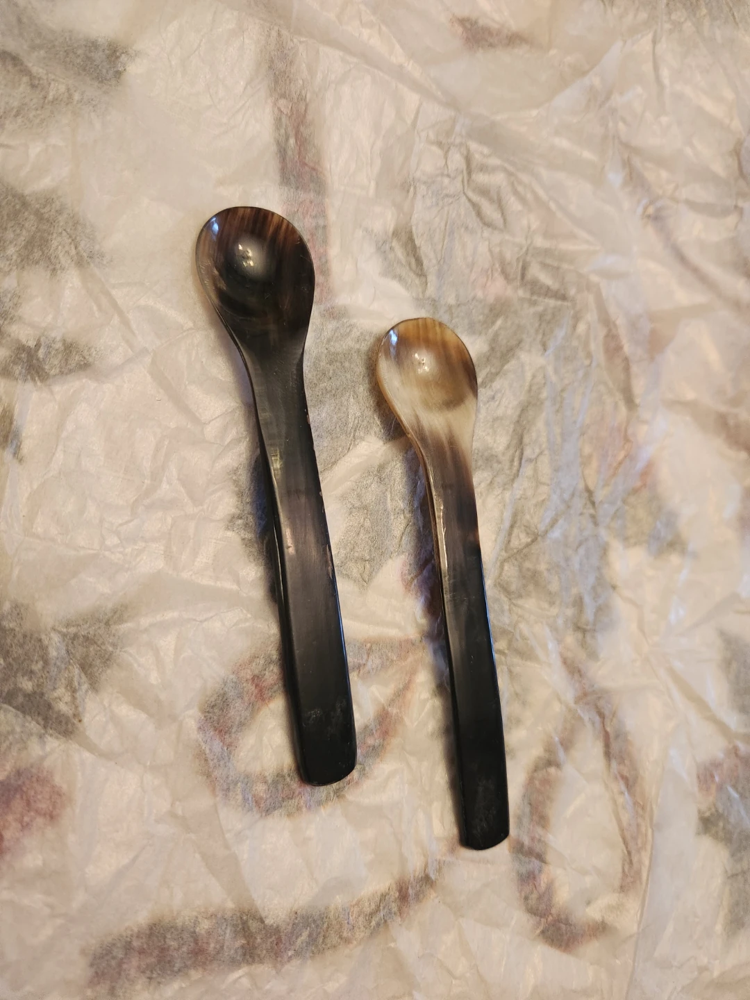 Set of Two Horn Spoons - photo 2