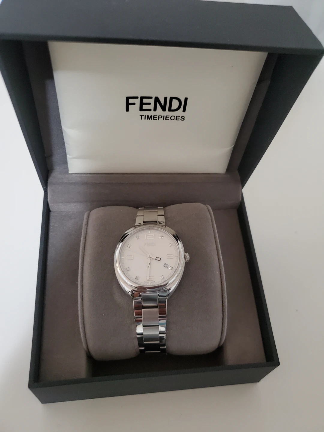 Fendi Run Away Watch - Silver, Model F211034000D1