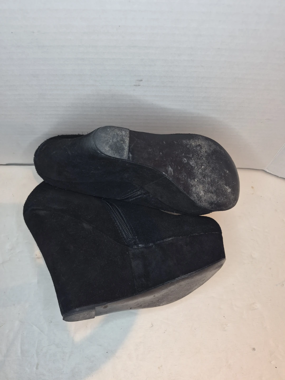 Steve Madden Black Wedge Booties