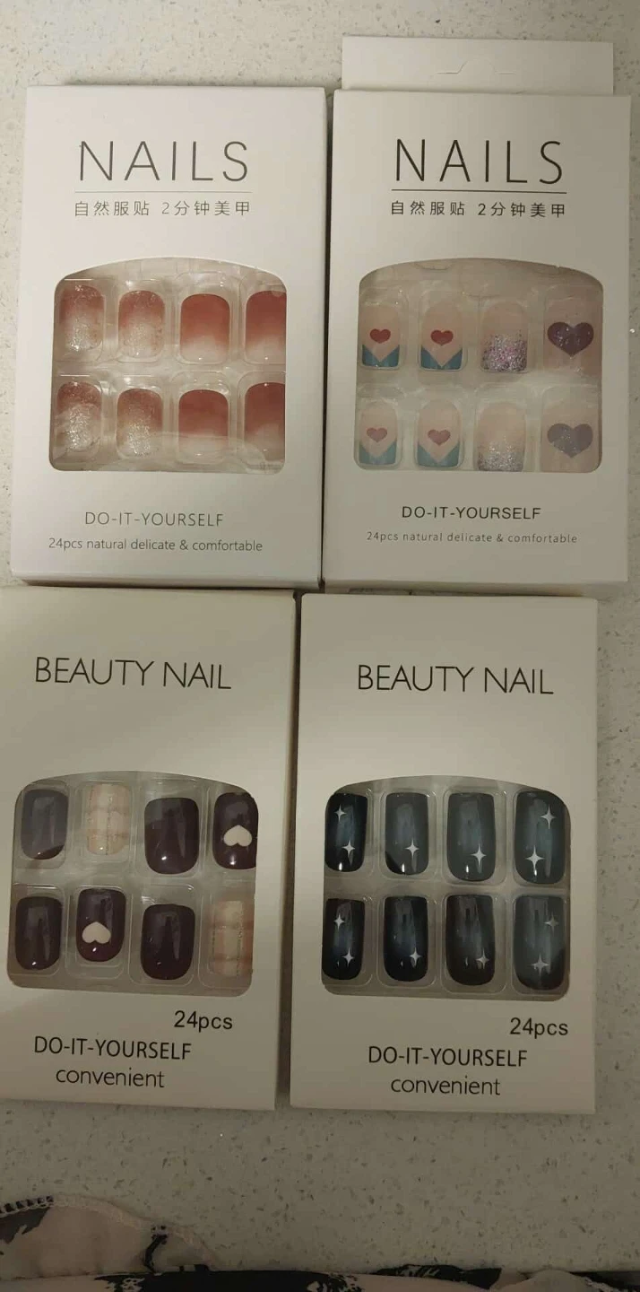 Beauty Nail & Nails Do-It-Yourself Nail Sets (24pcs)