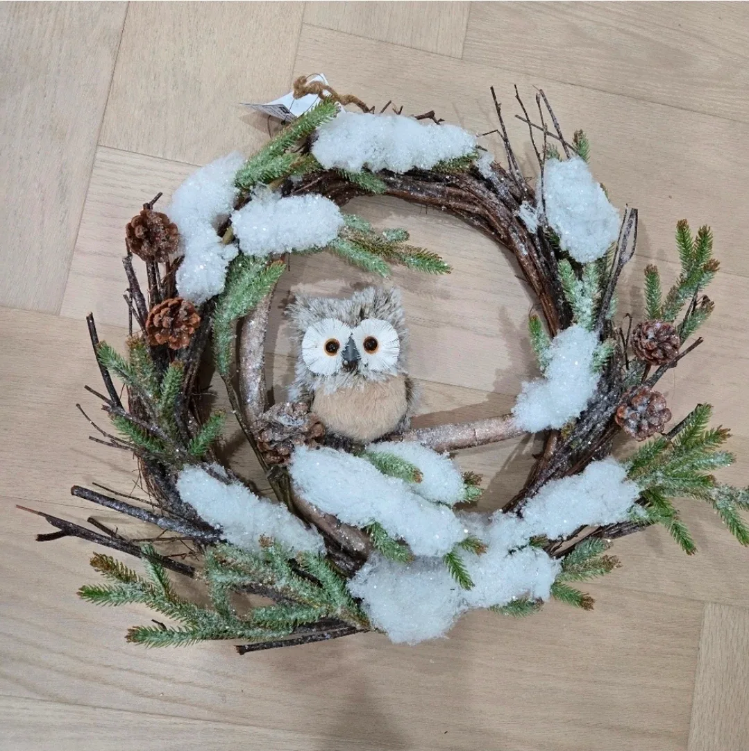 Owl Winter Wreath