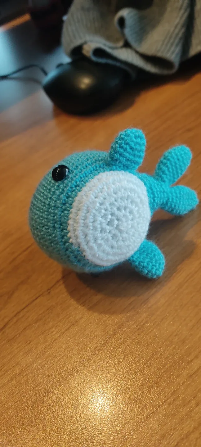 Crocheted Blue Whale Plushie image indicator(3)
