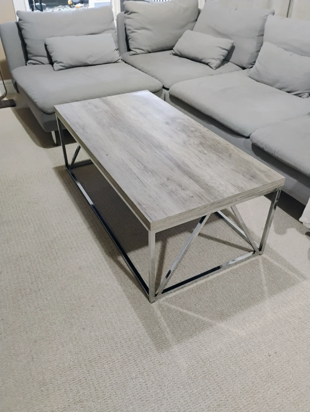 Wood and Metal Coffee Table - photo 2