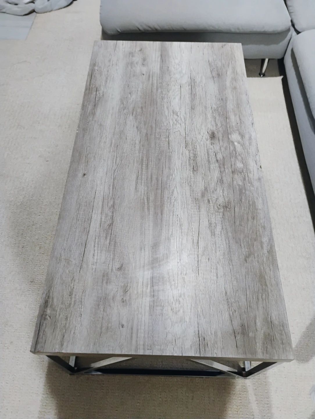 Wood and Metal Coffee Table - photo 3