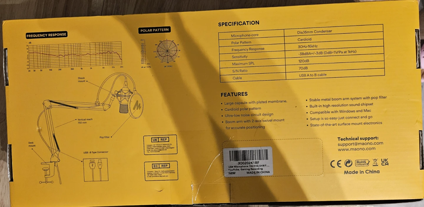 Maono AU-A04 Podcasting Microphone Kit - New - photo 3