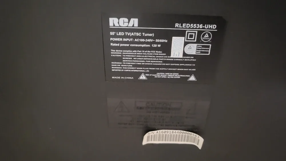 RCA RLED5536-UHD 55" LED TV image indicator(2)