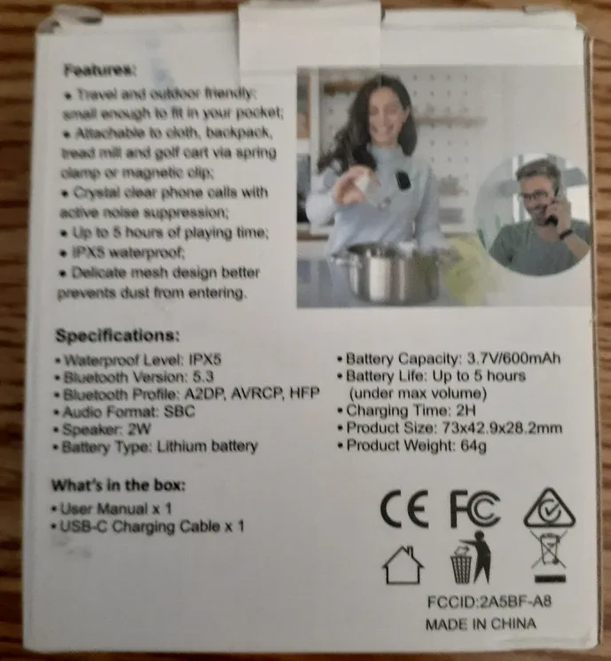 S30 Wearable Speaker - Black image indicator(3)