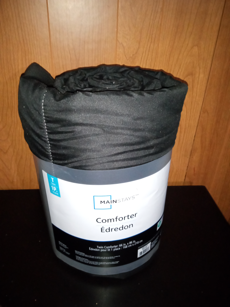 Mainstays Black Twin Comforter
