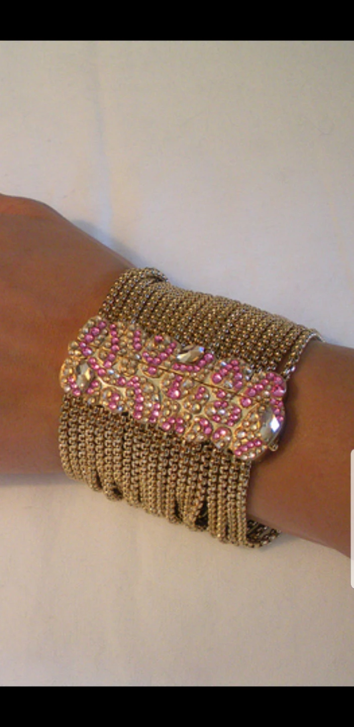 Jimmy Crystal New York Gold Bracelet
