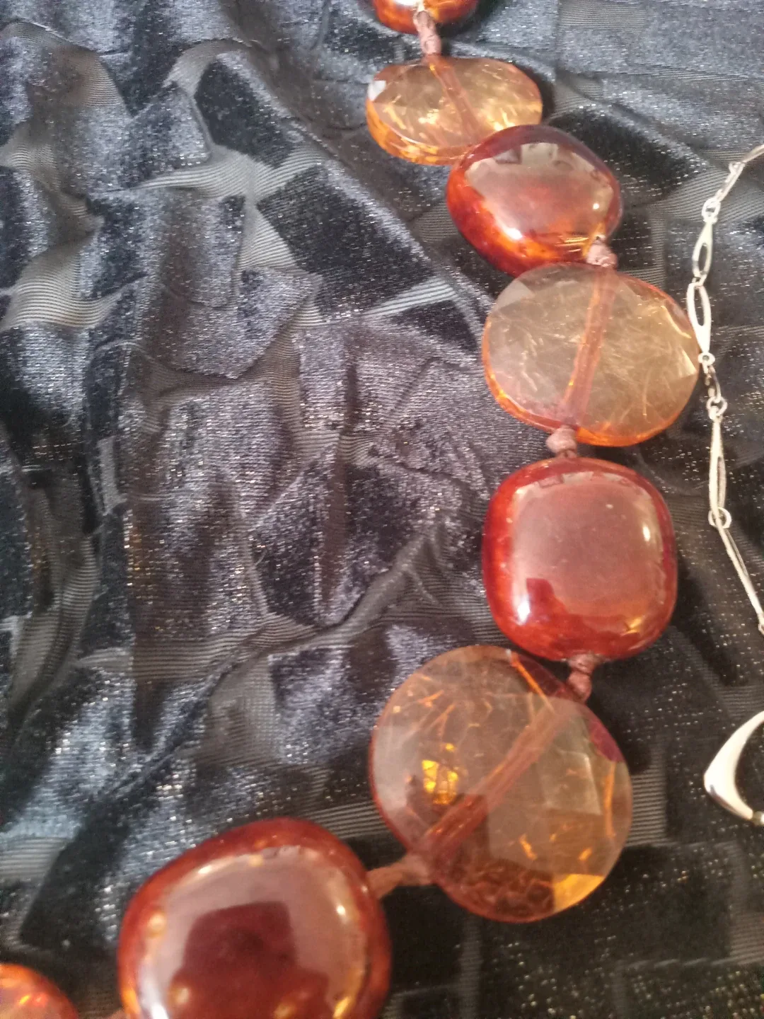 Necklace - Gold, White & Brown image indicator(6)