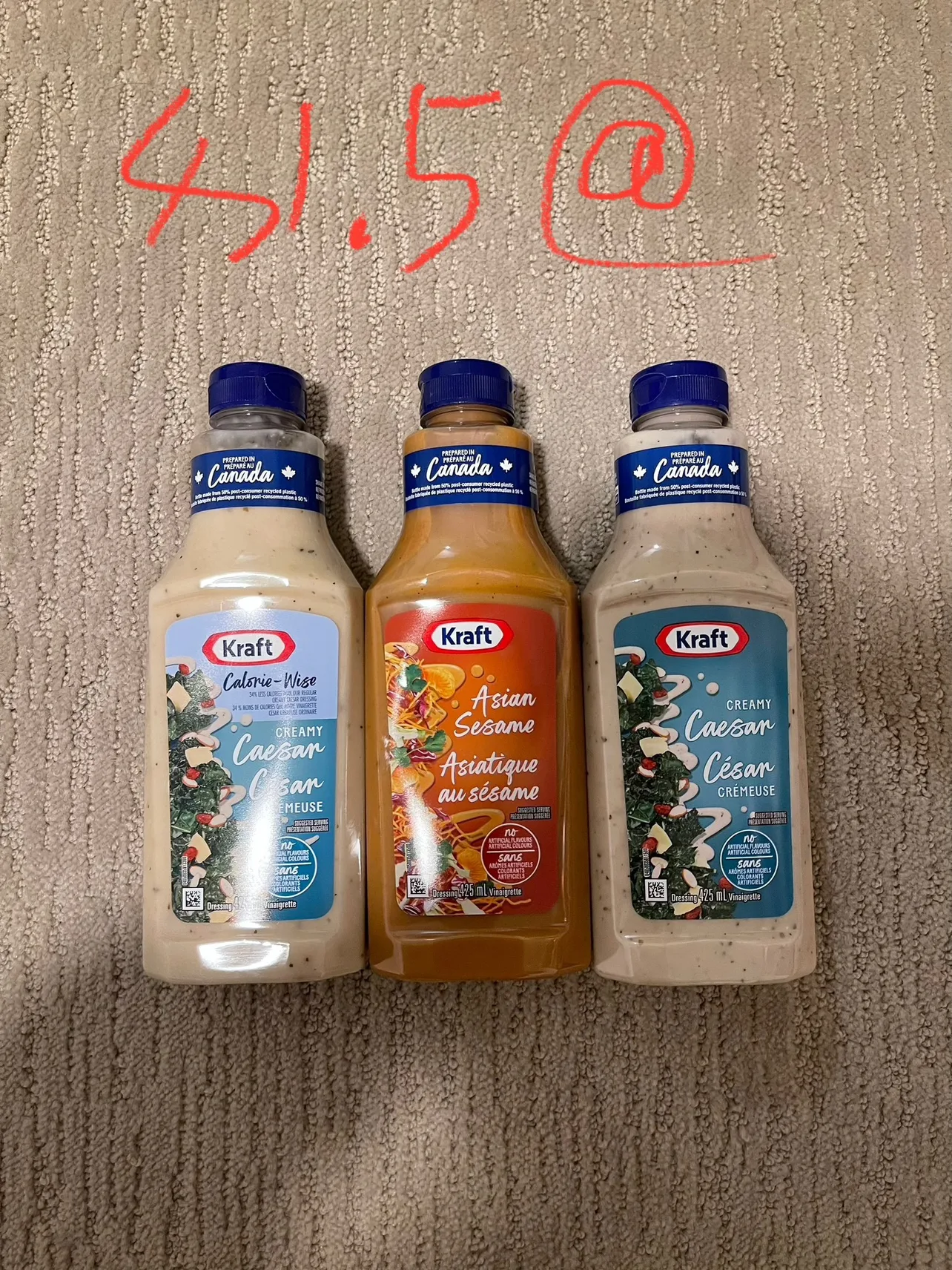 Kraft Salad Dressing - Caesar & Asian Sesame