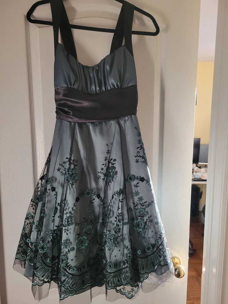 Blue & Black Dress