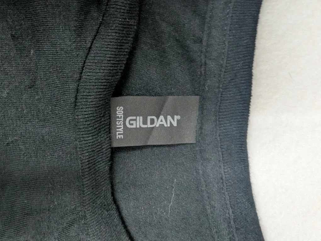 Custom Gildan Softstyle Black T-Shirt image indicator(3)