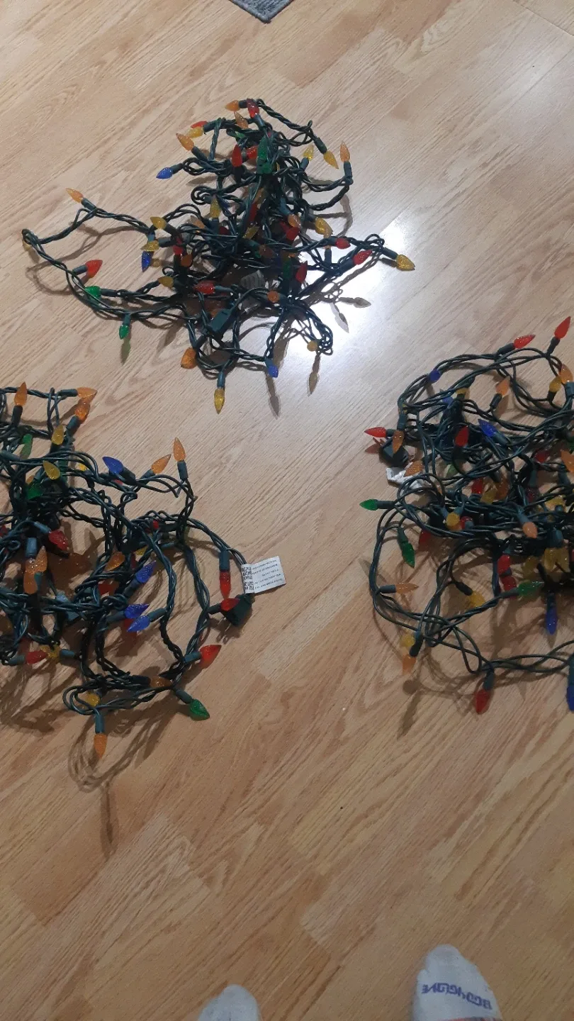 LED Outdoor Colorful Christmas String Lights - Multi-Colour