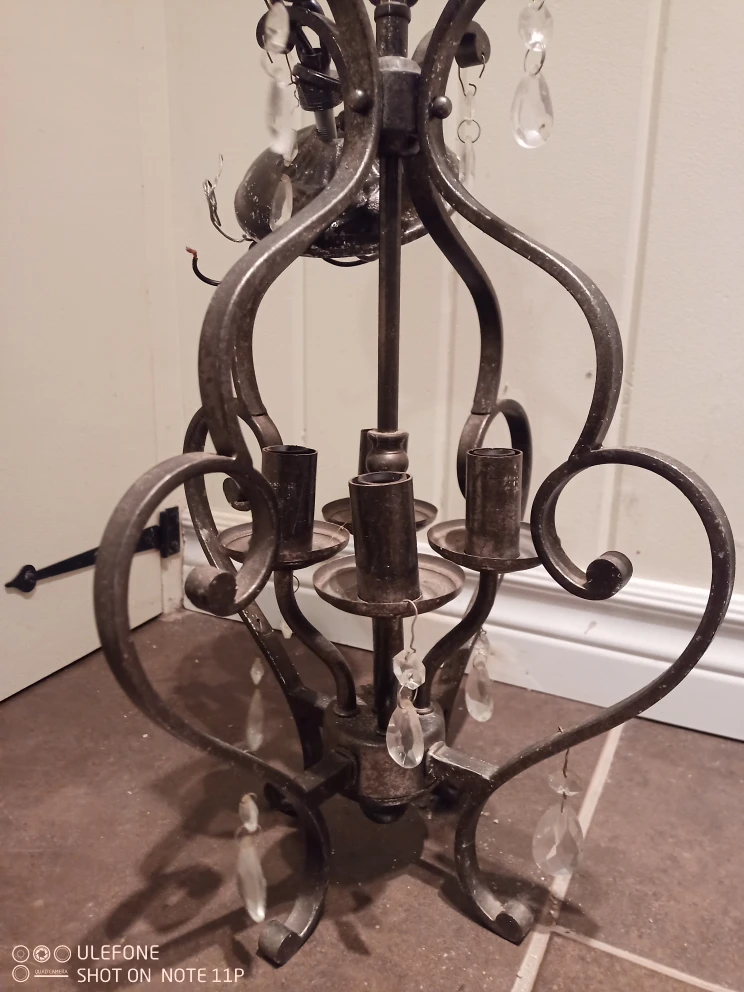 Pair of Metal  ceiling  light fixtures - photo 4