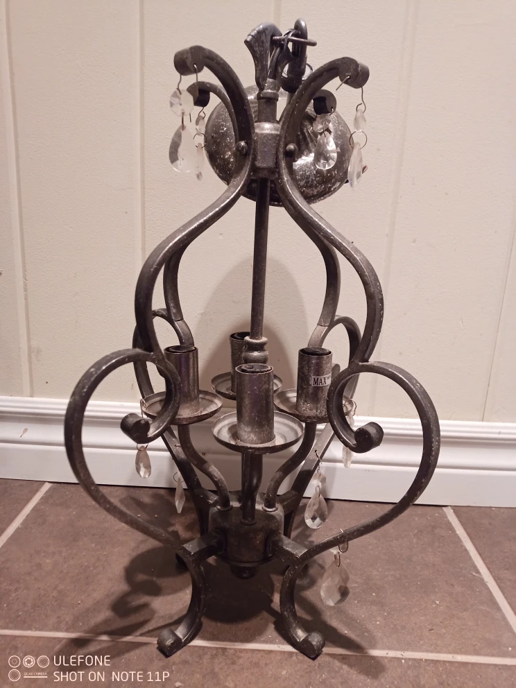 Pair of Metal  ceiling  light fixtures - photo 5