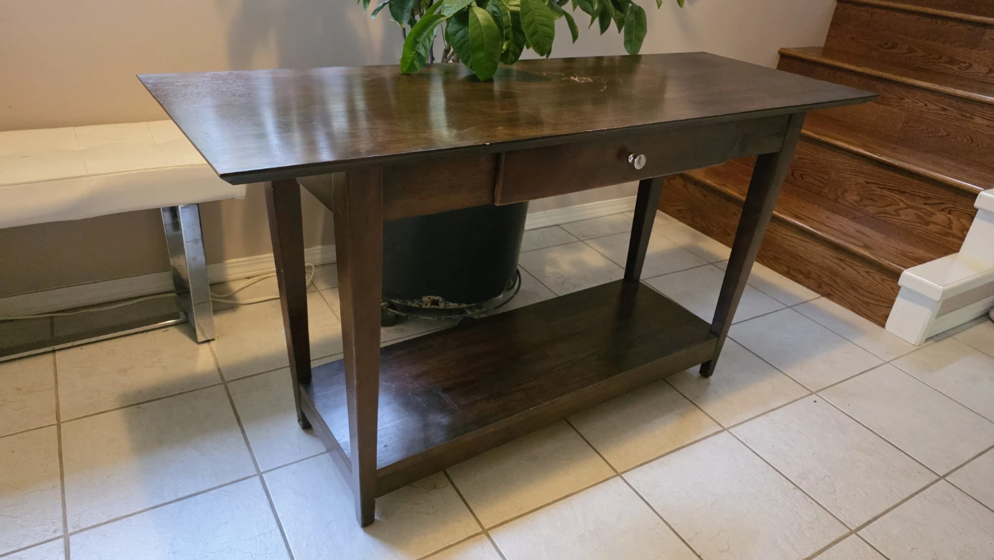 Wooden Console Table with Drawer