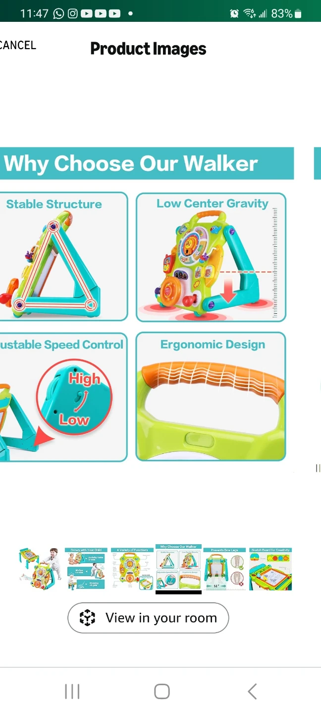 Baby Walker Activity Center Table 3-in-1 - photo 3