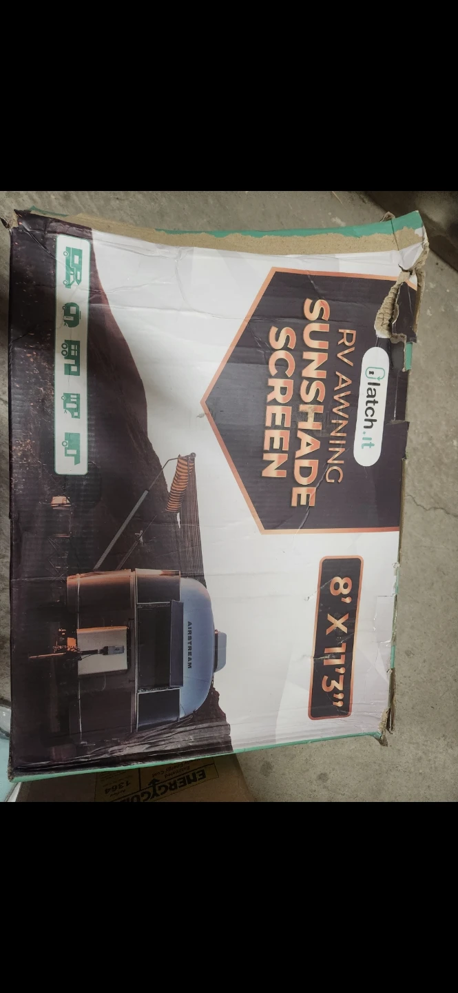 Latch.it RV Awning Sunshade Screen - 8' x 11'3"
