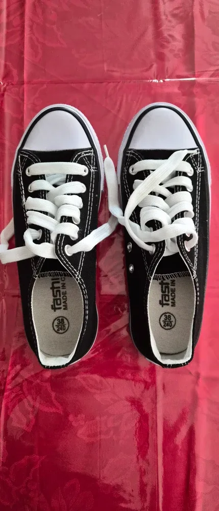 All Star Sport Black Canvas Shoes - Size 38