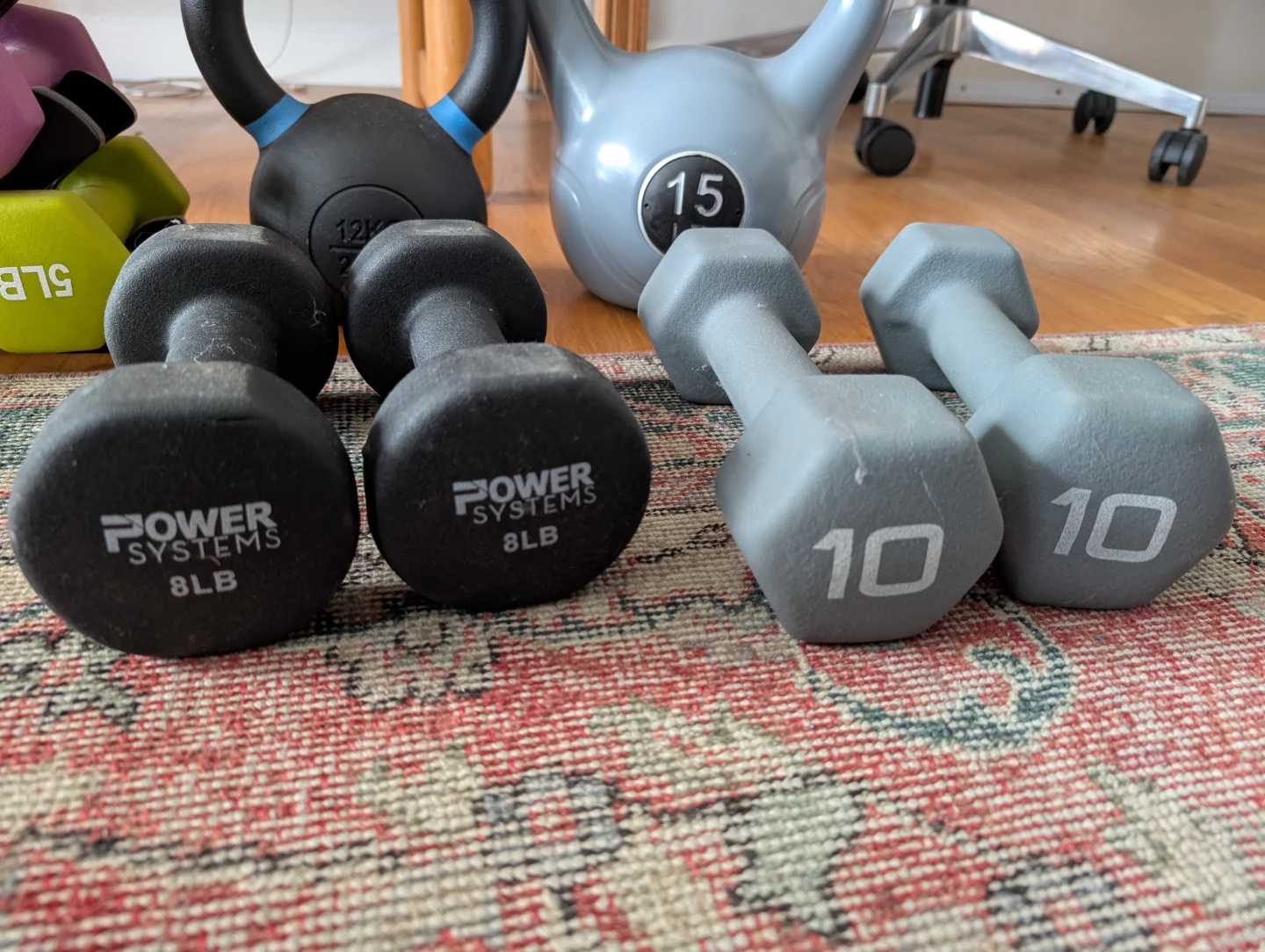 AmazonBasics Dumbbell Set & Kettlebells - photo 3