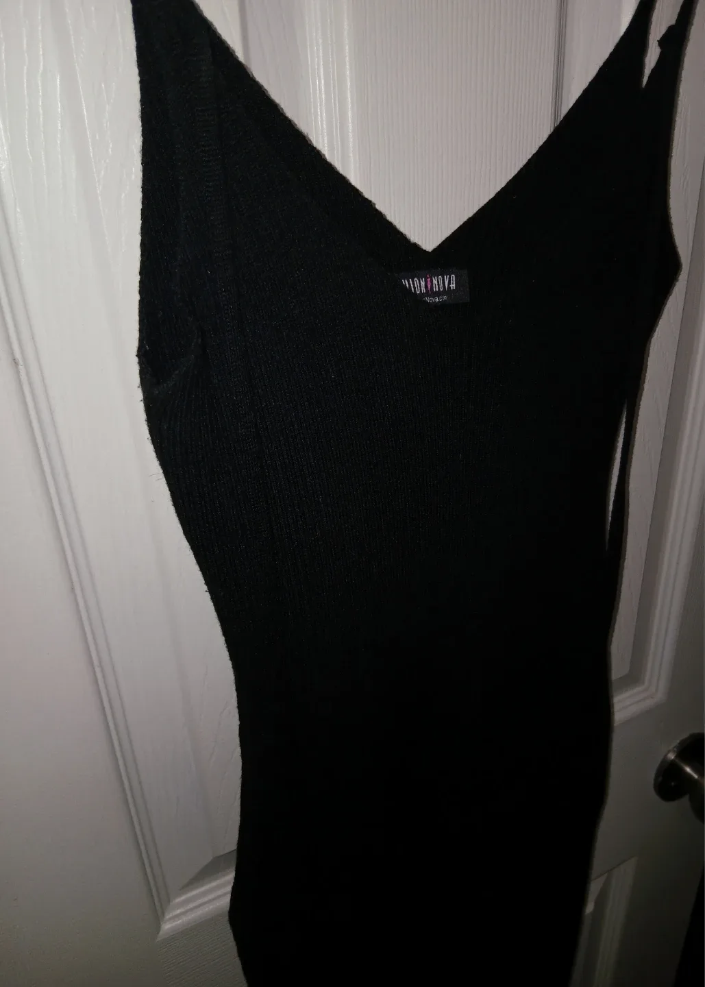 Fashion Nova Ribbed Black Dress - XS image indicator(4)