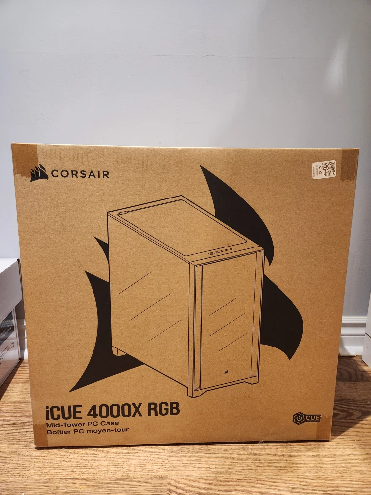 BNIB - Corsair iCUE 4000X RGB Mid-Tower PC Case - White 🥕 - photo 3