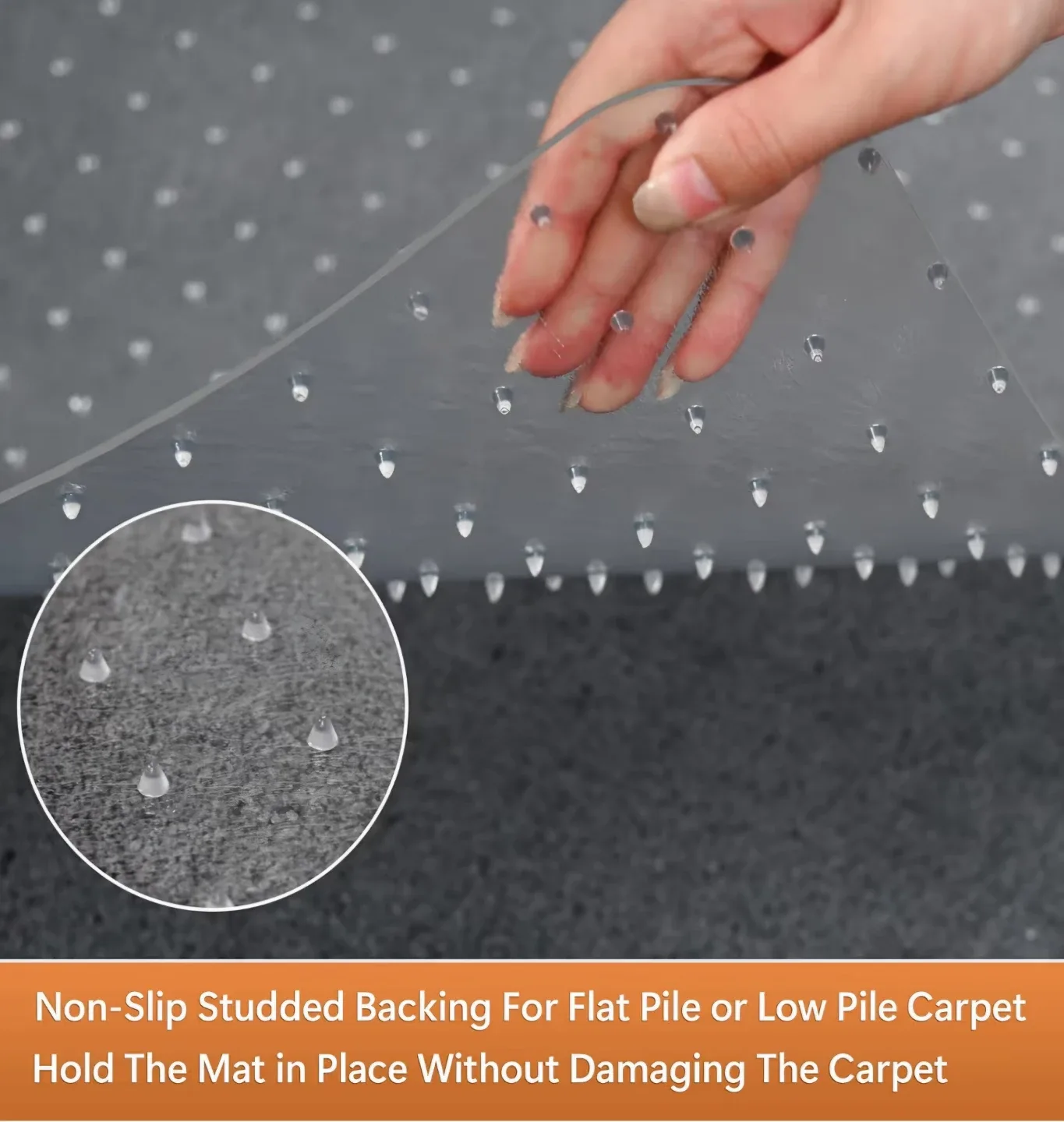 Fruiteam Office chair Mat 48" x 60" image indicator(3)