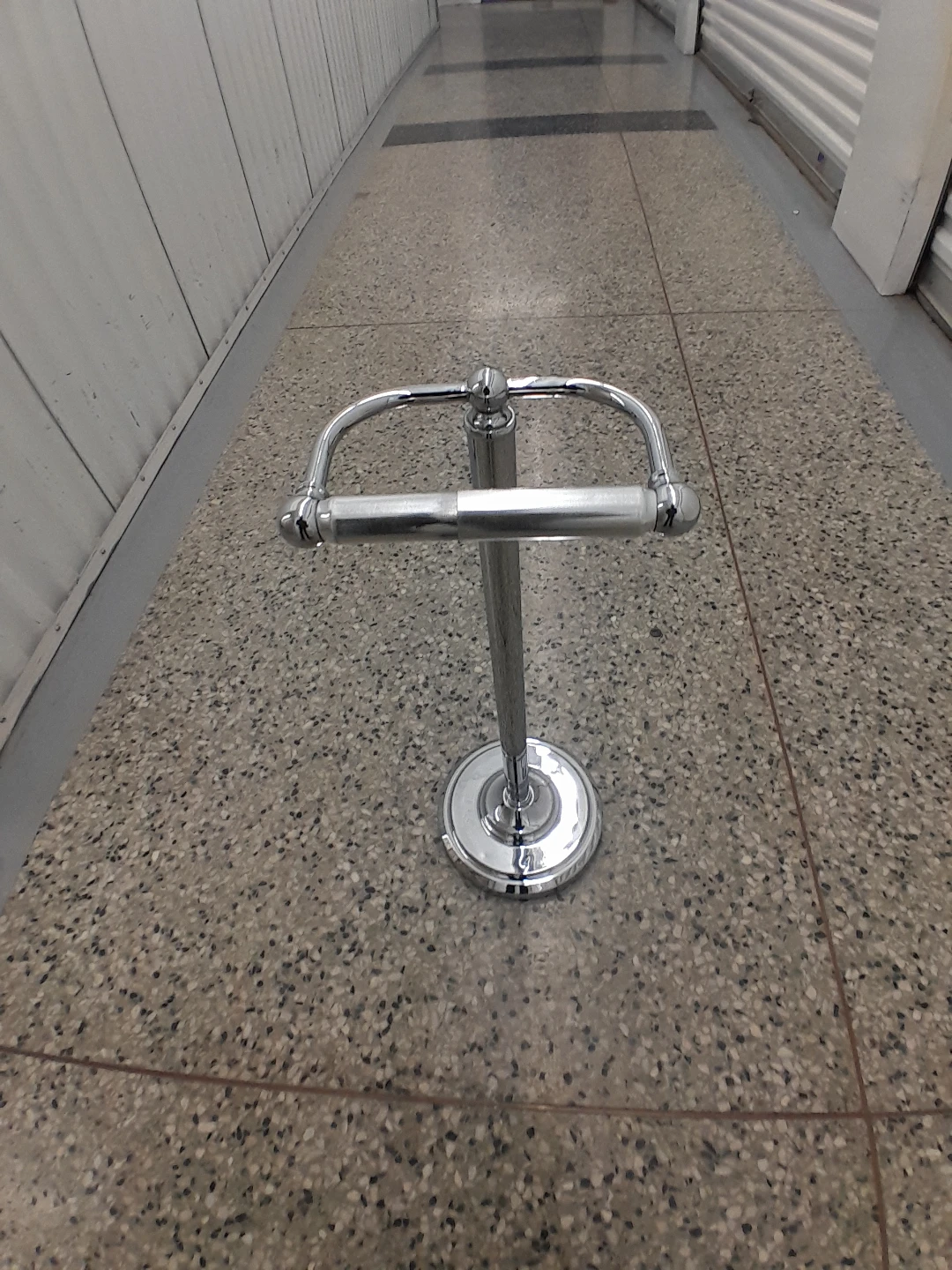 Chrome Toilet Paper Holder - Free Standing