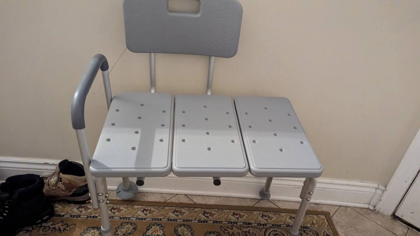 Adjustable Bath/Shower Chair with Back