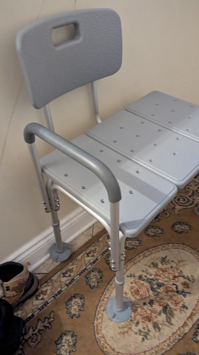 Adjustable Bath/Shower Chair with Back - photo 4