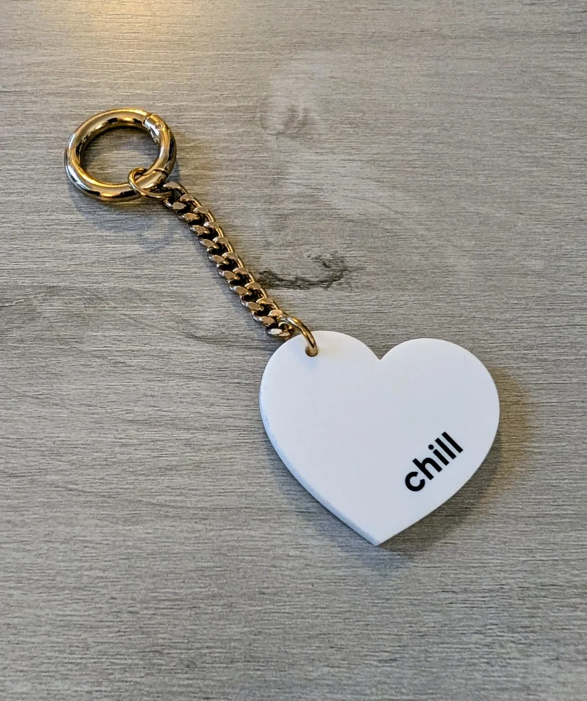Brand New Chill Heart Keychain