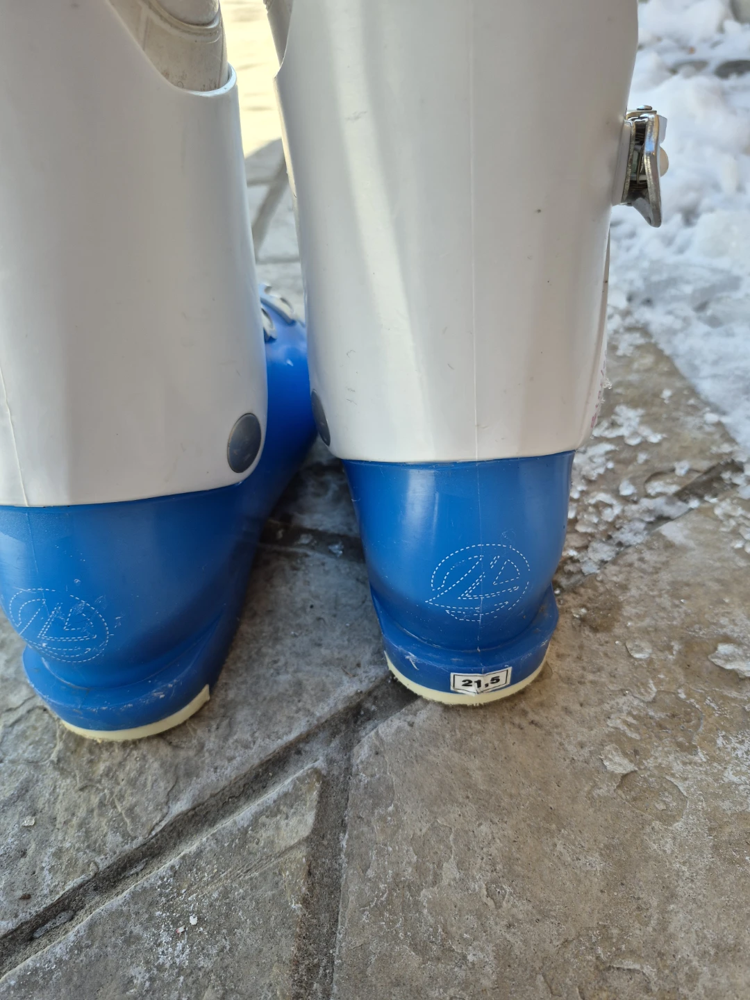 Lange Starlet 21.5 Ski Boots - Blue & White - photo 3