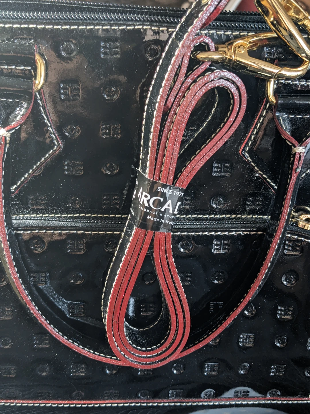 Structured New Arcadia Italian Leather Black handbag - photo 2