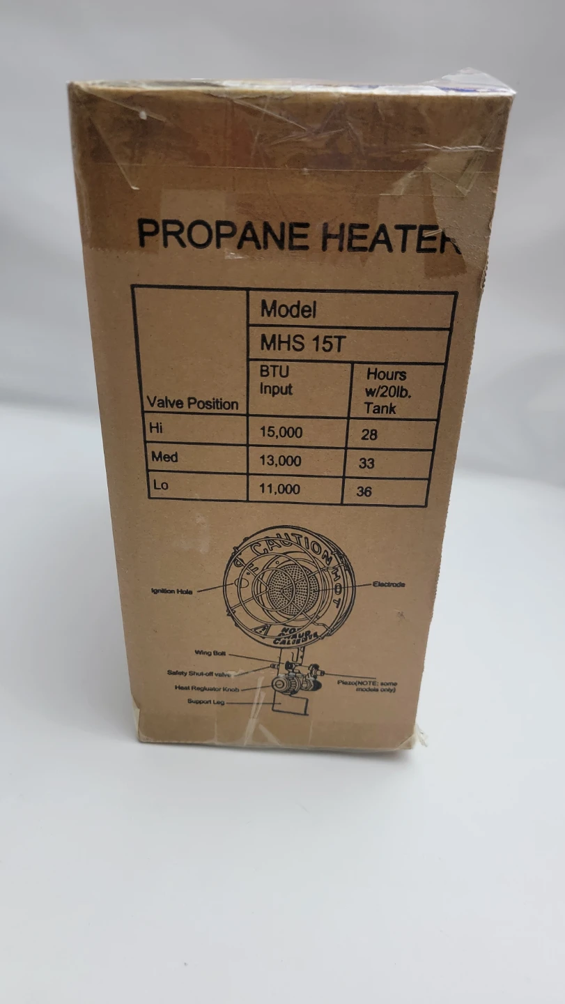 Powerful Portable Propane Heater, 15,000 BTU Camping / Outdoor - photo 3