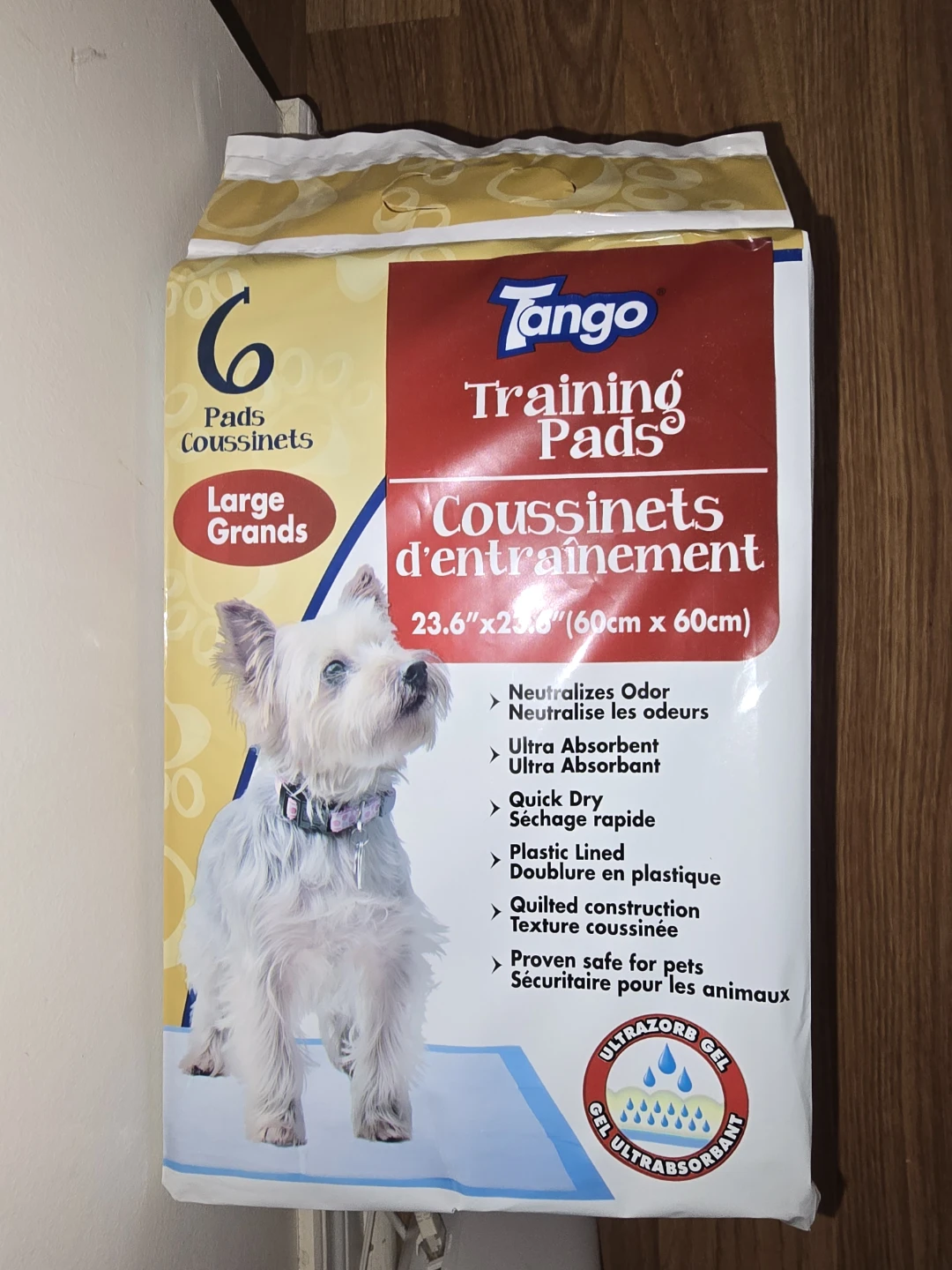 Tango Training Pads - 6 Large Pads