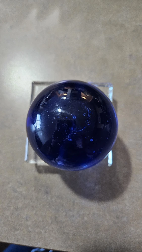 Blue Glass Ball - photo 2