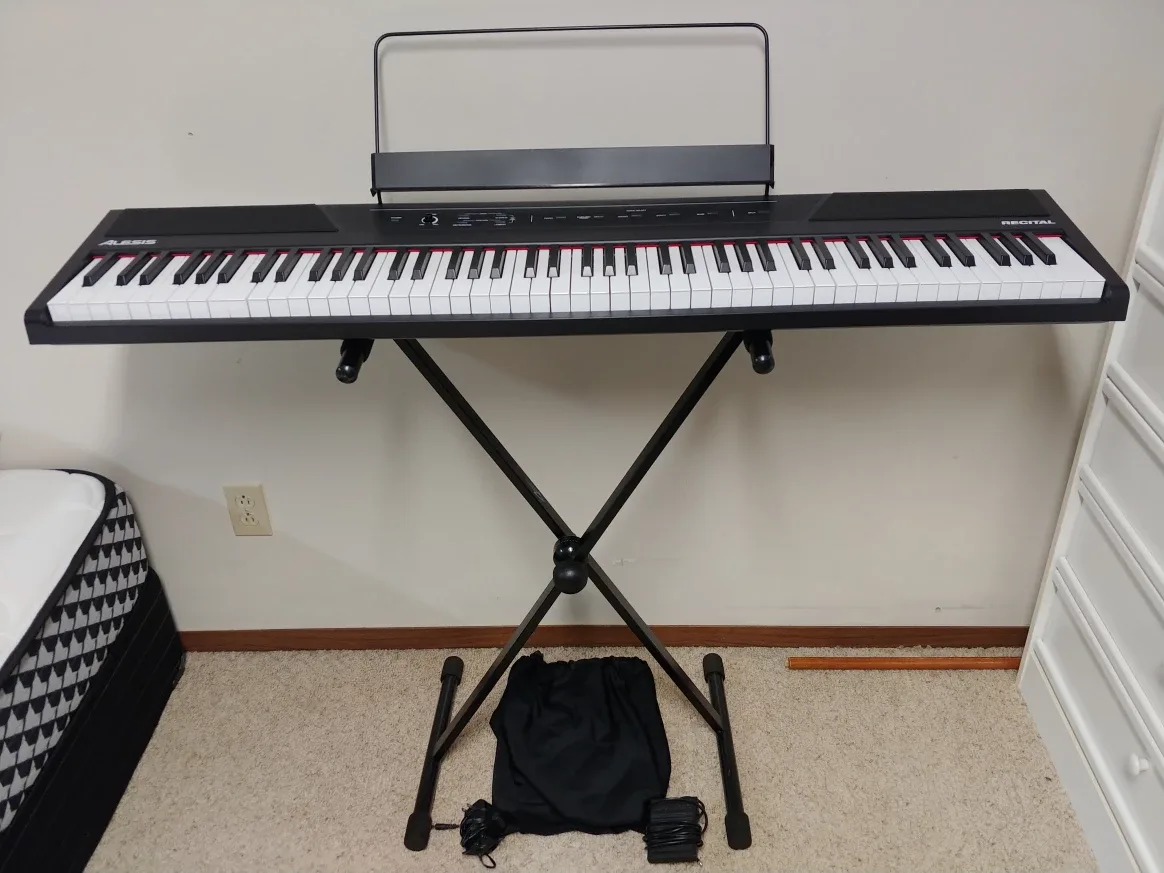 Alesis Recital Digital Piano with Stand & Accessories