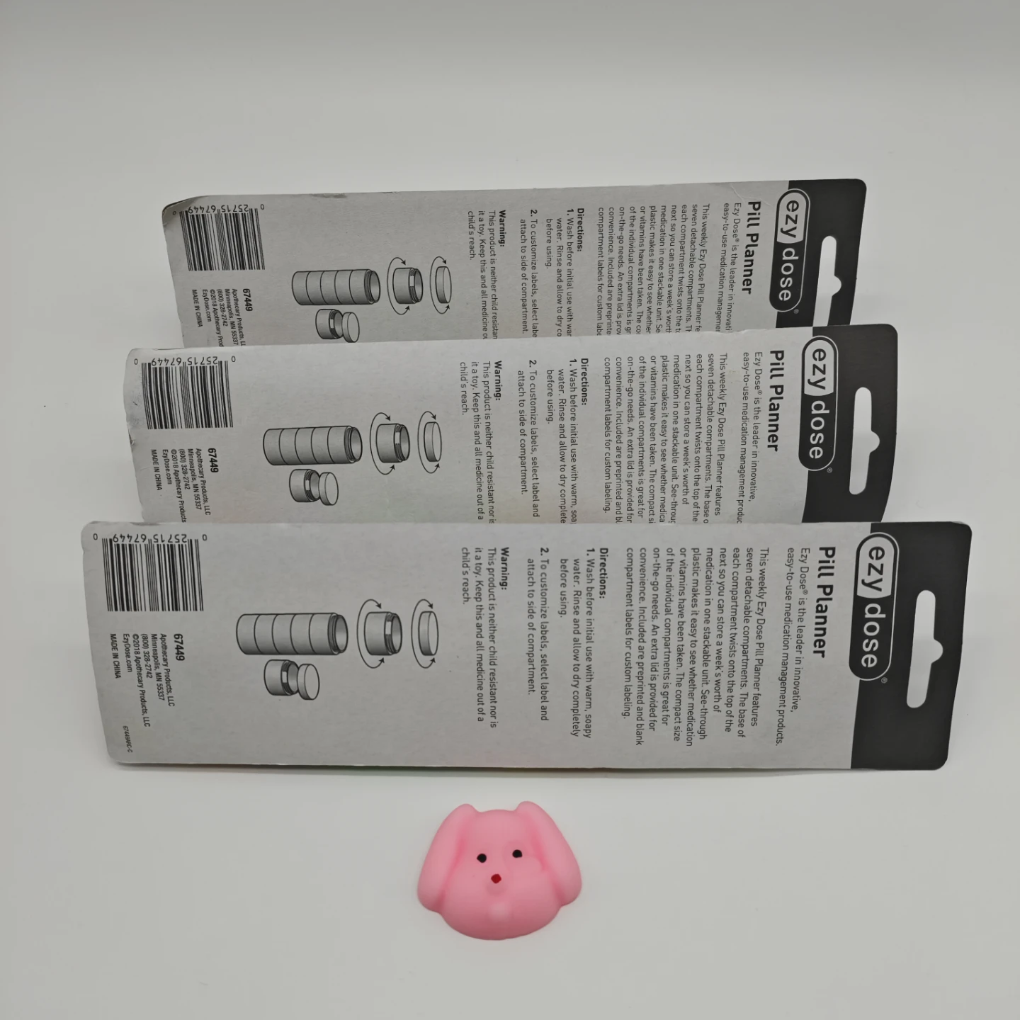 Ezy Dose Pill Planner - Weekly Pill Organizer (3-Count) - photo 2