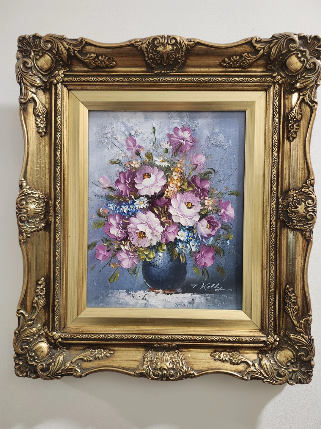 3 Floral Oil Paintings