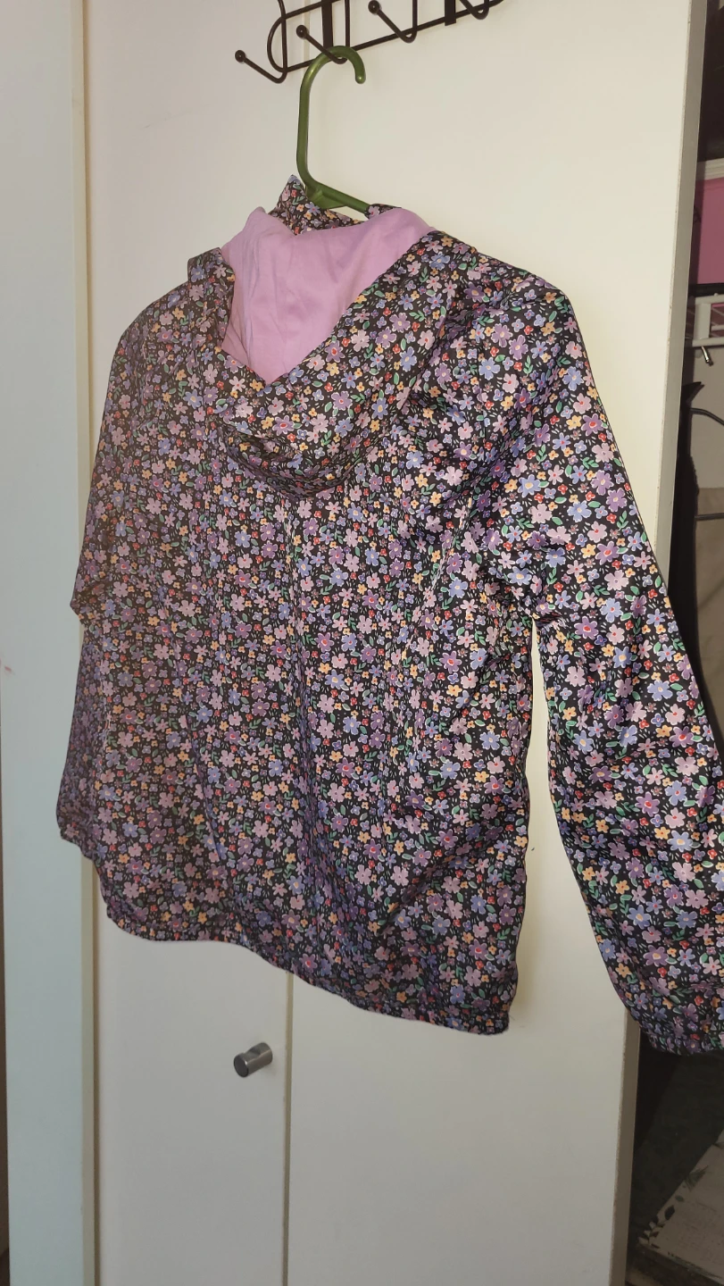 H&M Floral Rain Jacket - Size 8-10Y